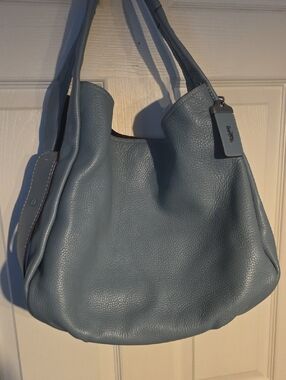 1941 Coach Bandit 39 Hobo Pale Blue Leather